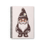 Gnome’s Got Style Daisy Spiral Notebook featuring a whimsical gnome design with daisy glasses and a flower in its hat.
