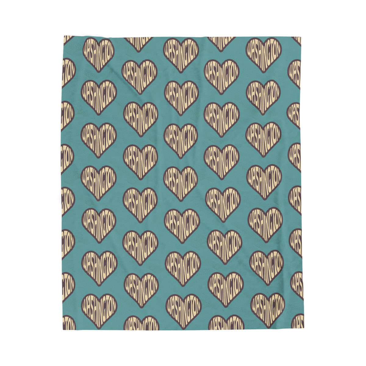Washington State of Mind Heart Lightweight Cozy Blanket