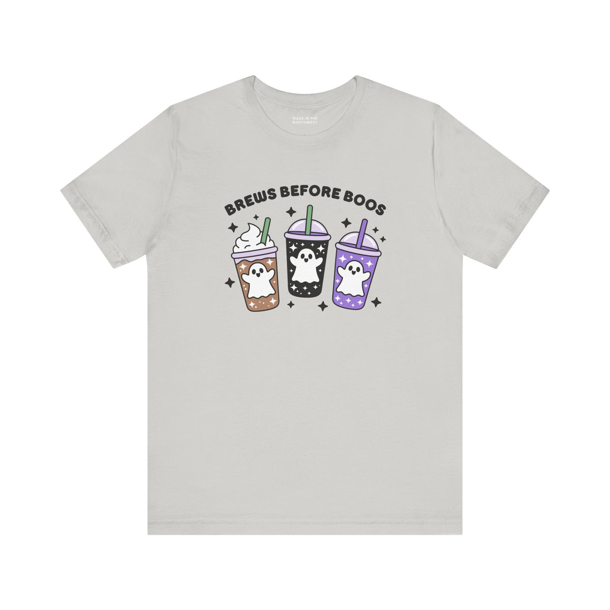 Brews Before Boos Halloween Coffee Premium Soft Tee