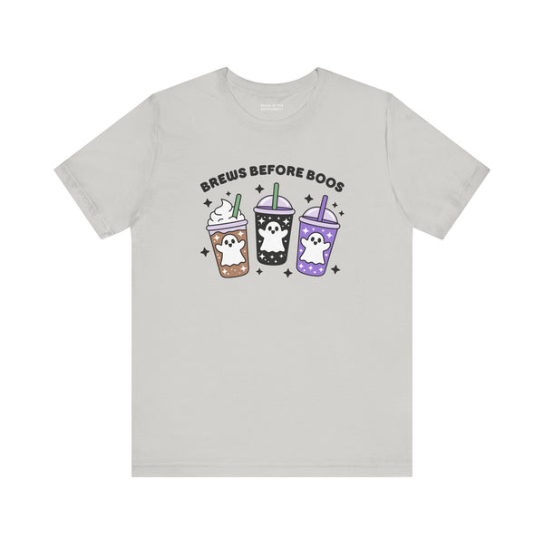 Brews Before Boos Halloween Coffee Premium Soft Tee