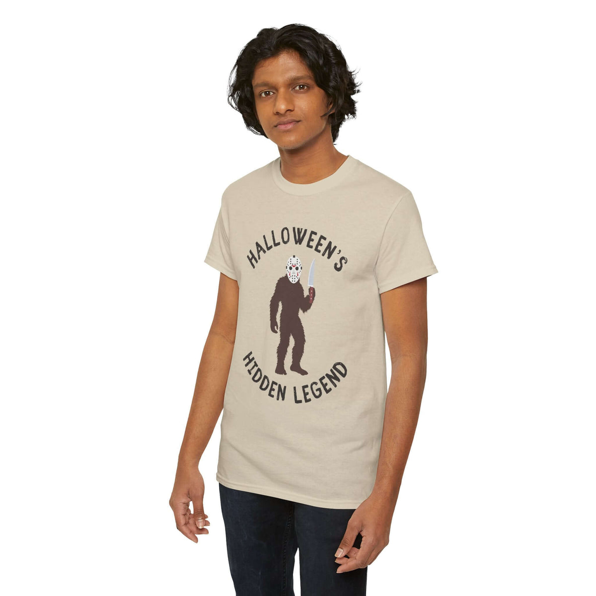 Halloween's Hidden Legend Bigfoot Athletic T-Shirt