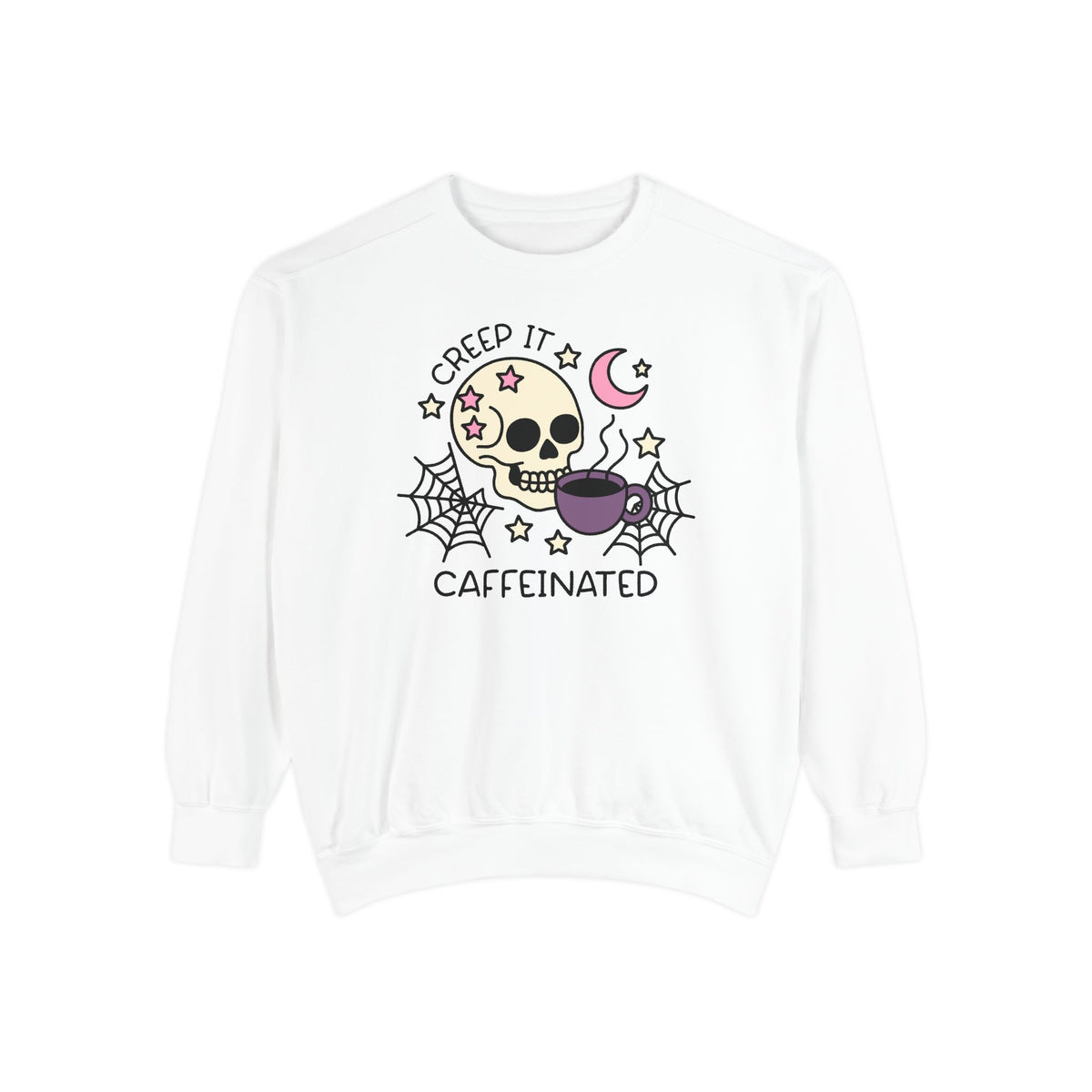 Creep it Caffeinated Garment Relaxed Sweatshirt