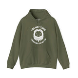 Green hoodie with Sasquatch face and text 