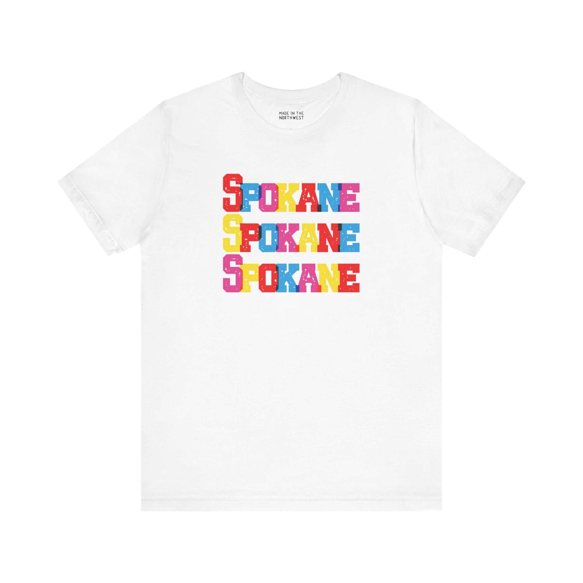 Bold and Bright Spokane Trio Premium Soft Tee