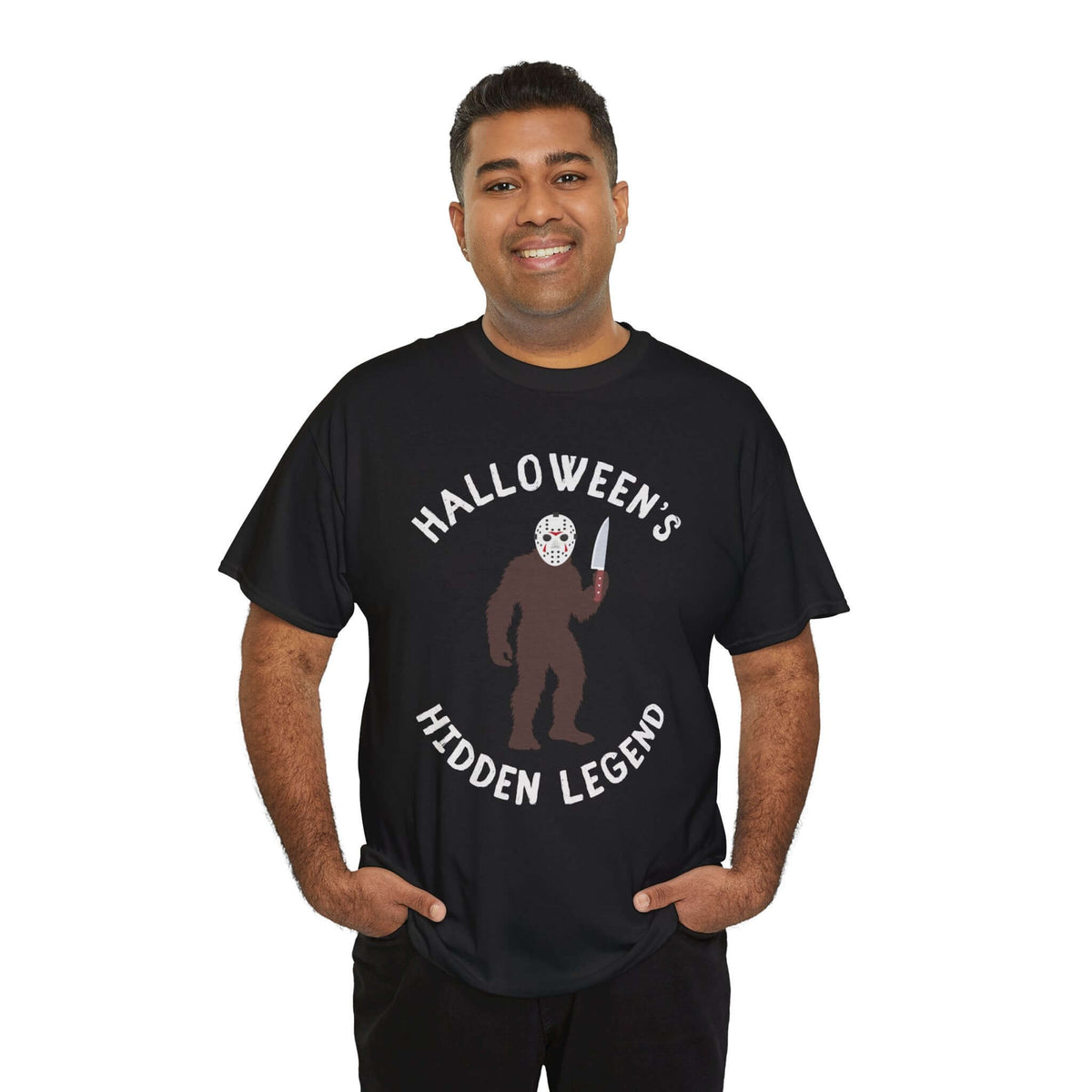 Halloween's Hidden Legend Bigfoot Athletic T-Shirt