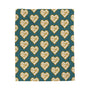 Oregon love blanket featuring heart-shaped design with bold typography on a teal background.