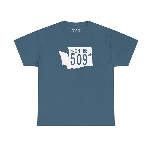 From the 509 Washington State Athletic Tee featuring Spokane star design, perfect for Eastern Washington pride.
