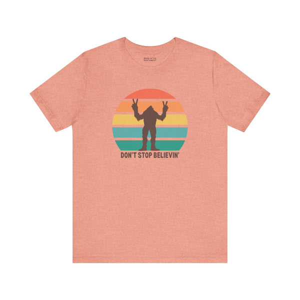 Don't Stop Believin' Bigfoot Premium Soft Tee