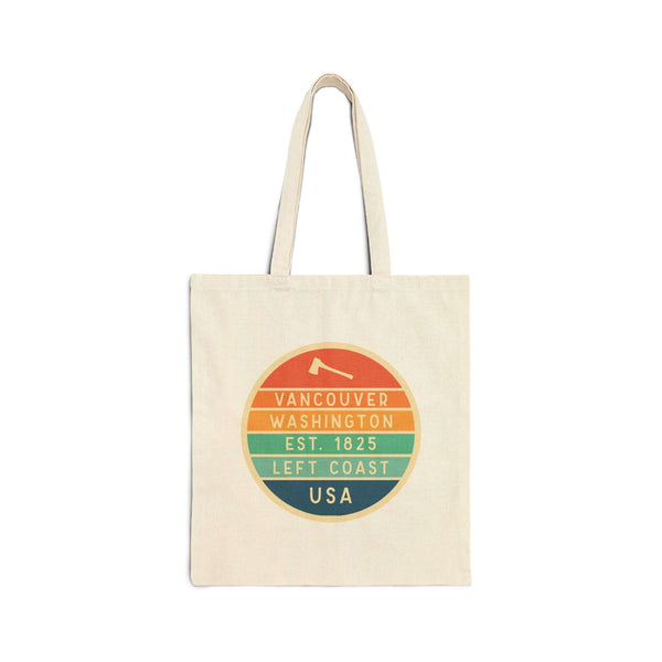 Left Coast Retro Vancouver Cotton Canvas Tote Bag