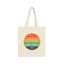 Left Coast Retro Vancouver Cotton Canvas Tote Bag
