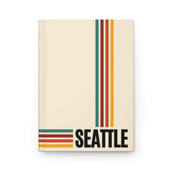 Urban Retro Stripes Seattle Hardcover Journal