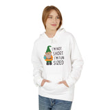 I'm not short I'm fun sized hoodie featuring a cute gnome design, perfect for cozying up on chilly days.