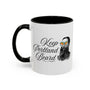 Keep Portland Beard Ceramic Coffee Mug featuring a vintage bearded man in funky sunglasses.
