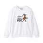 Chop It Like It's Hot unisex sweatshirt featuring an animated tree with a chainsaw design.