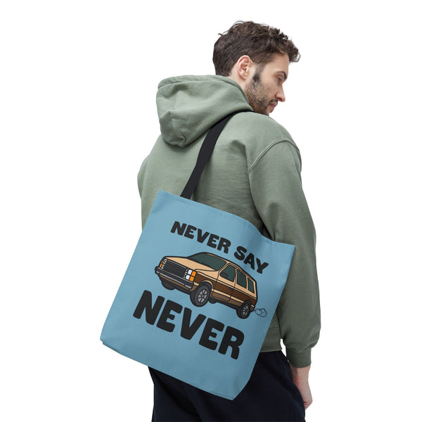 Never Say Never Vintage Van Durable Everyday Tote