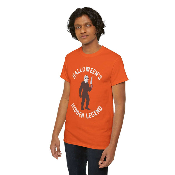 Halloween's Hidden Legend Bigfoot Athletic T-Shirt