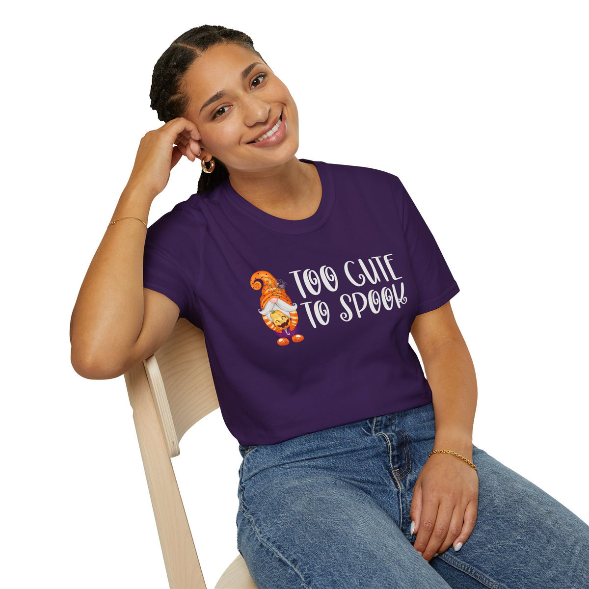 Too Cute to Spook Halloween Softstyle T-Shirt