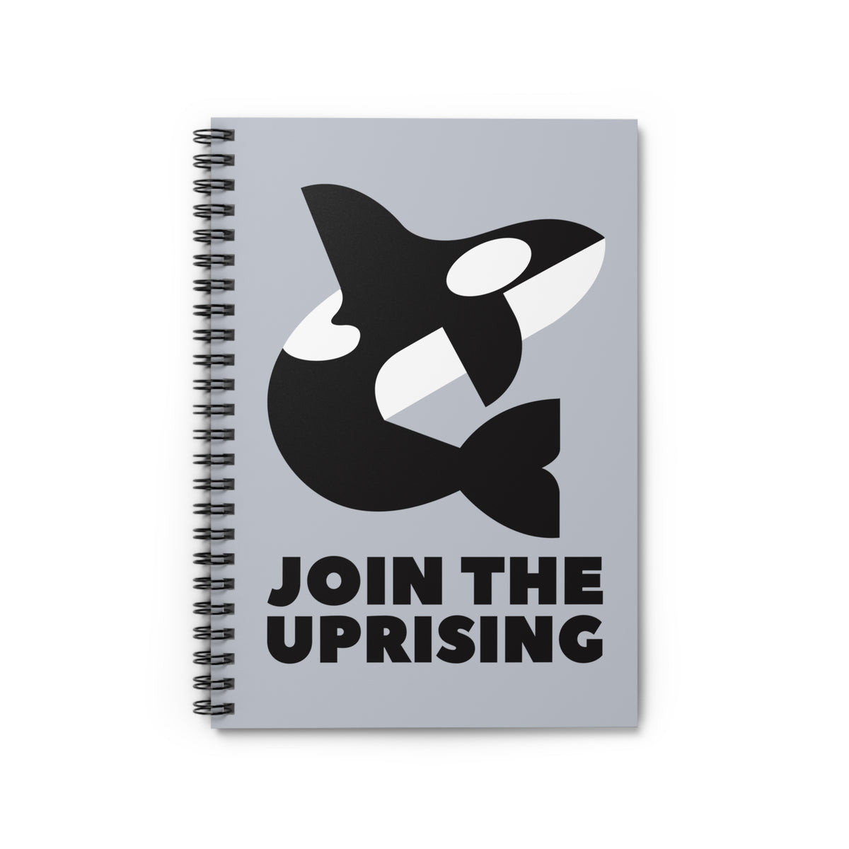 Join the Uprising Orca Spiral Notebook