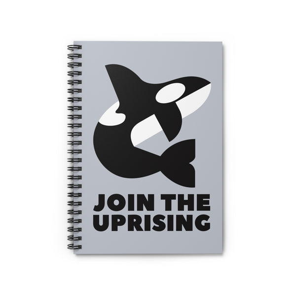 Join the Uprising Orca Spiral Notebook