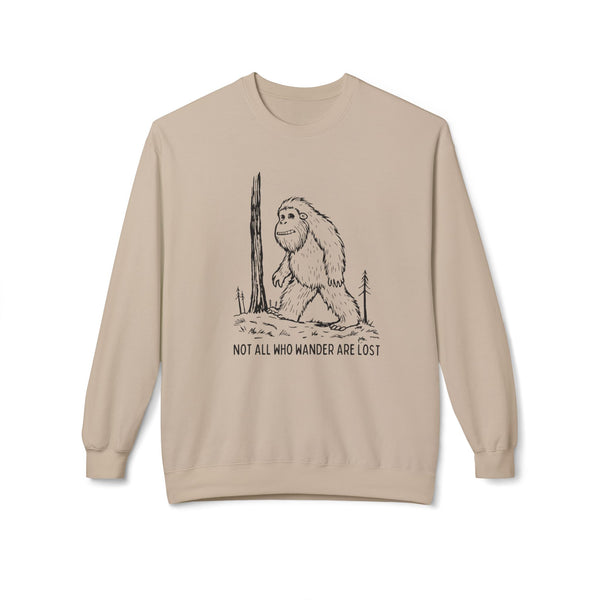 Not All Who Wander Are Lost Bigfoot Softstyle Midweight Sweatshirt