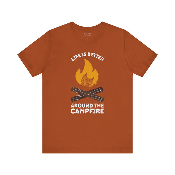 Cozy Campfire Chronicles Premium Soft Tee