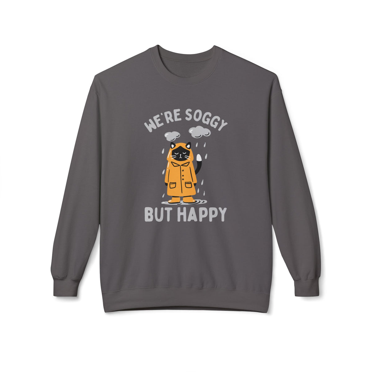 We're Soggy But Happy PNW Softstyle Midweight Sweatshirt