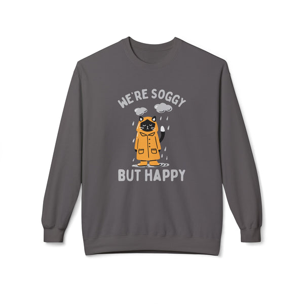 We're Soggy But Happy PNW Softstyle Midweight Sweatshirt