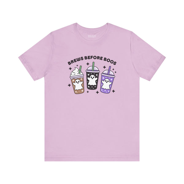 Brews Before Boos Halloween Coffee Premium Soft Tee
