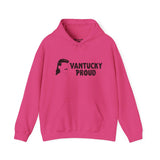 Bright pink hoodie with 