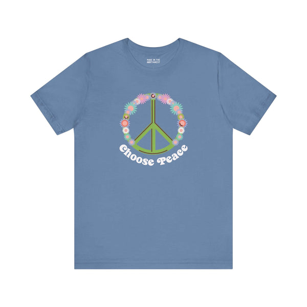Choose Peace and Flowers Premium Soft Tee