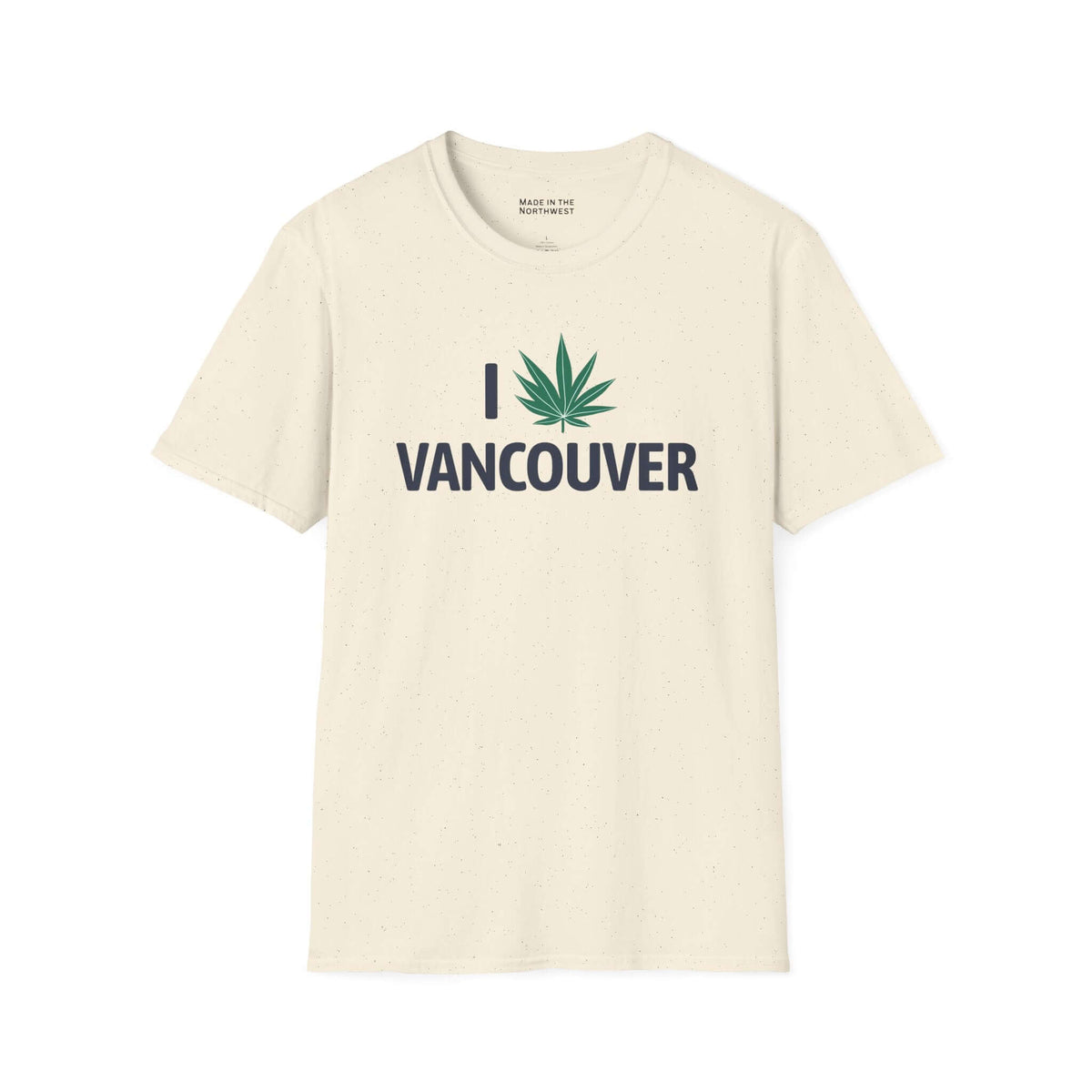I Marijuana Vancouver T Shirt featuring a graphic of a marijuana leaf and the text 'I Vancouver'.