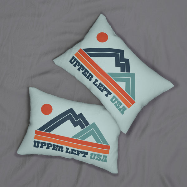 Upper Left USA Decorative Lumbar Accent Pillow