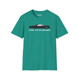 Teal No Right to Be This Good Looking T-Shirt featuring a 1965 Pontiac Bonneville Coupe graphic