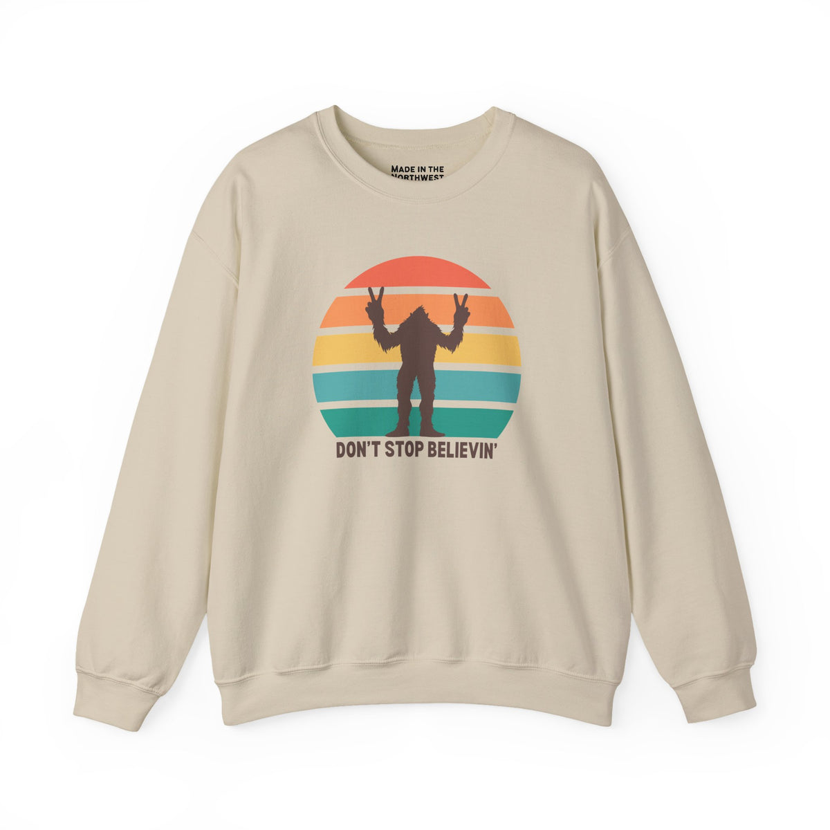 Don't Stop Believin' Bigfoot Heavy Blend Classic Sweatshirt