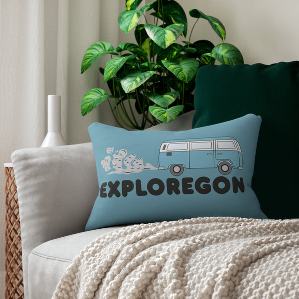 Exploregon Adventure Van Lumbar Accent Pillow