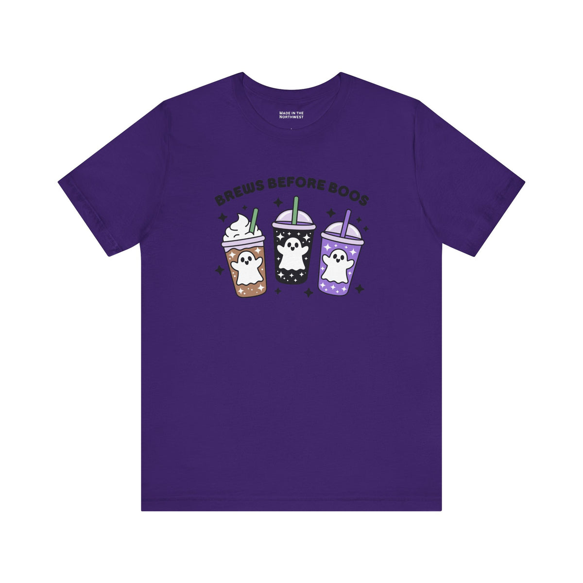 Brews Before Boos Halloween Coffee Premium Soft Tee