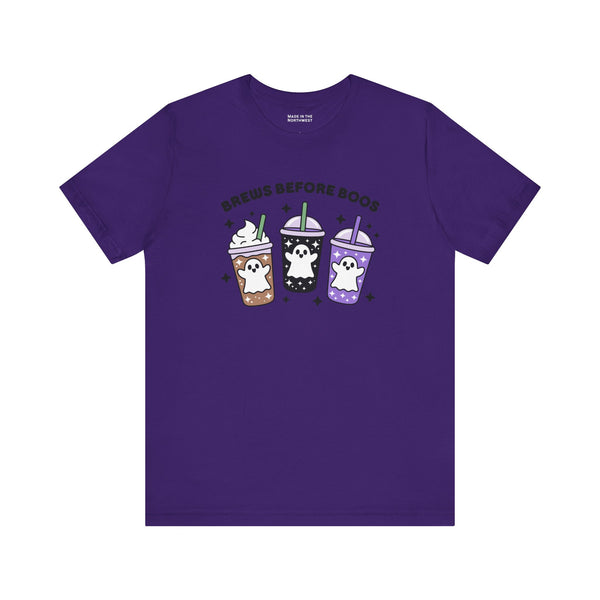Brews Before Boos Halloween Coffee Premium Soft Tee