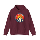 Maroon hoodie with 