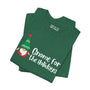 Gnome for the Holidays premium soft tee featuring a festive gnome design, perfect for spreading holiday cheer.