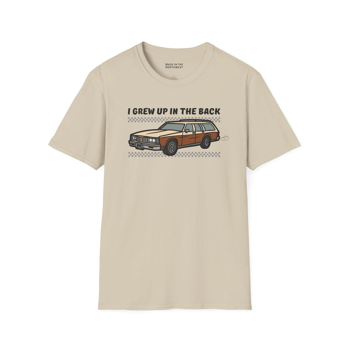 I Grew Up in the Back Wagon Softstyle T-Shirt