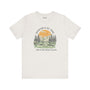 Premium soft tee featuring 'Adventure Is Out There... And So Are Serial Killers' graphic for true crime fans.
