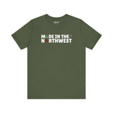 Northwest Woodlands Soft Tee in green with 