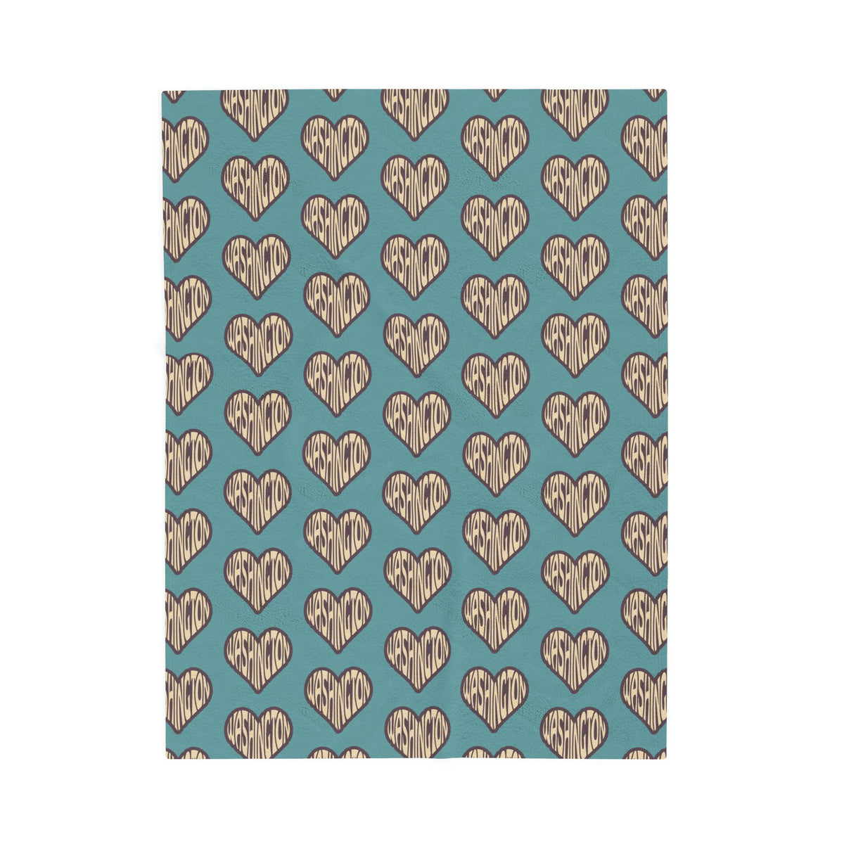Washington State of Mind Heart Lightweight Cozy Blanket