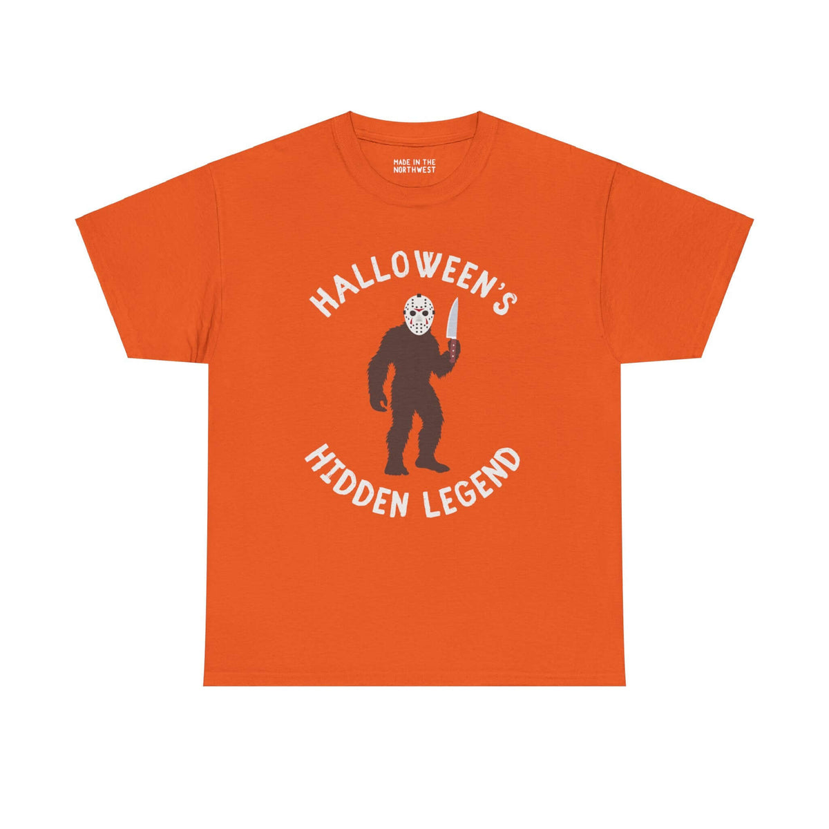 Halloween's Hidden Legend Bigfoot Athletic T-Shirt