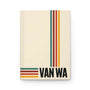 Urban Retro Stripes Vancouver Hardcover Journal with vibrant colors and bold VAN WA lettering.