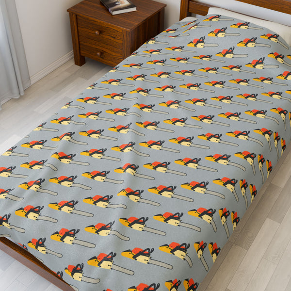 Chainsaw Whisperer Lightweight Cozy Blanket