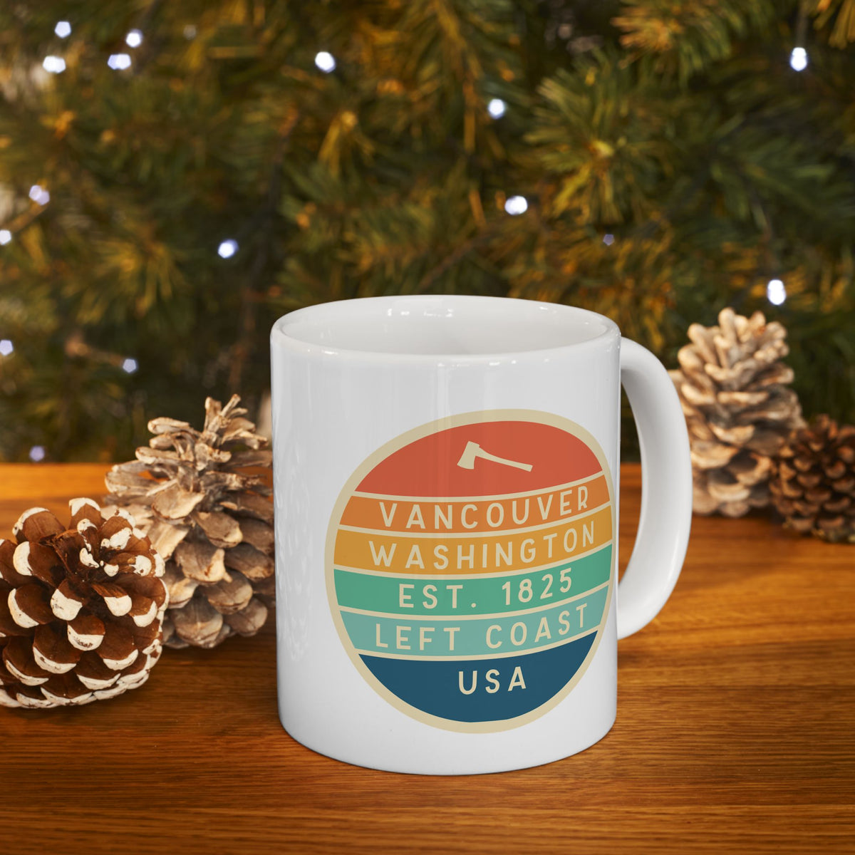 Left Coast Retro Vancouver Ceramic Coffee Mug