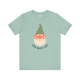 How About Gno premium tee featuring a playful gnome design, perfect for expressing feelings with humor.