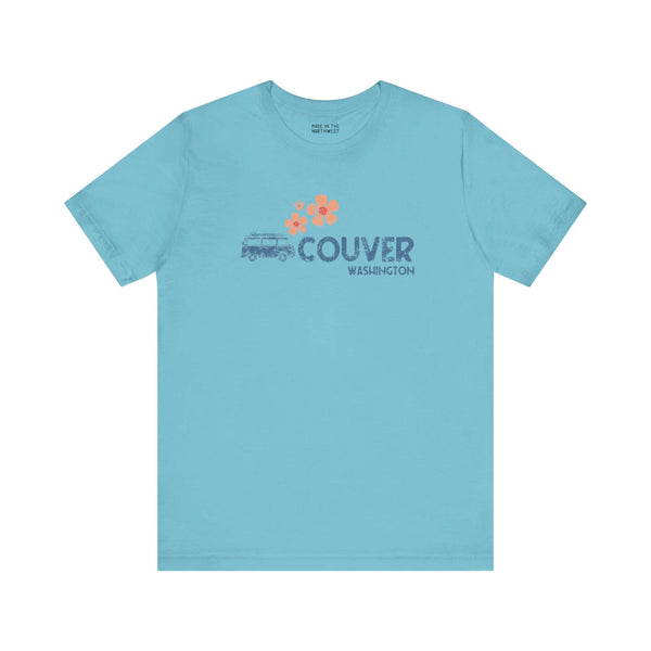 Groovy VAN-Couver Vibes Soft Tee Cruise through nostalgia with our groovy VAN-Couver Vibes tee from the Motor Mania collection. This retro-inspired design features a van graphic cleverly paired with "-couver" to spell out "Vancouver," accented by faded fl