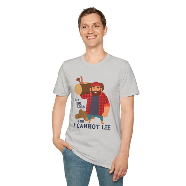 I Like Big Logs and I Cannot Lie Lumberjack Softstyle T-Shirt